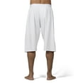 thumbnail image 2 of MeMoi 2 Pair Men's Knee-Length Cotton-Rich Knit Boxer Shorts - Mens - Male, XS, White, 2 of 5