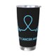 thumbnail image 1 of Vaso de acero inoxidable de 20 oz para el mes de concientización sobre el cáncer de próstata, taza térmica portátil con tapa, 1 of 7