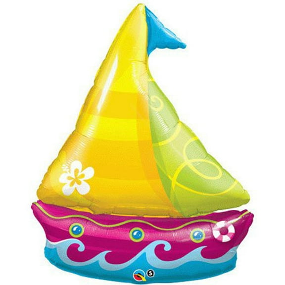 Tropical Sailboat Supershape Balloon (1 ct)