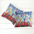 thumbnail image 6 of Ambesonne Art Throw Pillow Cover 2 Pack, Colorful Abstract Painting, 16", Multicolor, 6 of 7