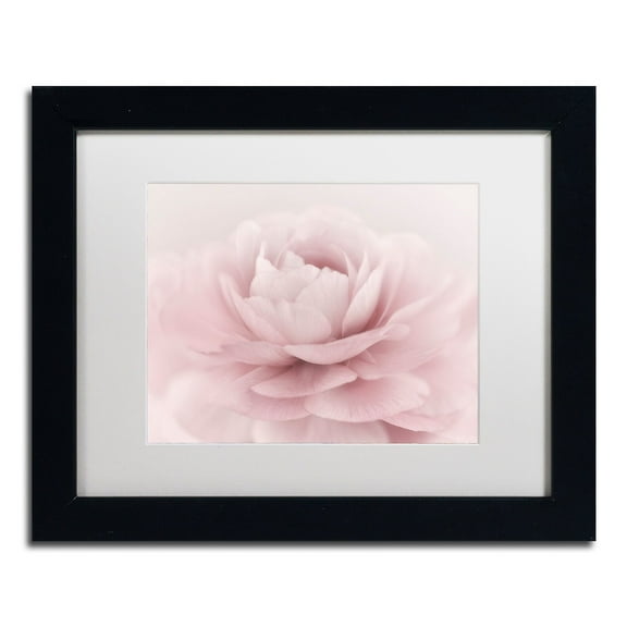 Trademark Fine Art 'Stylisch Rose Pink' Canvas Art by Cora Niele, White Matte, Black Frame