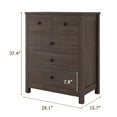 thumbnail image 6 of DSstyles Drawer Chest Dresser Storage Organizers Drawers Small Heavy Duty Solid Structure 5 Drawers Dresser with Round Shape Handle for Bedroom and Living Room in Dark Brown, 6 of 7