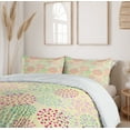 thumbnail image 6 of Ambesonne Colorful Duvet Cover Sets, Flowers Polka Dots, 2-King, Multicolor, 6 of 7