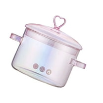 ACDANC Wear-resistant Stock Pot Cooking Baking Pans Nonstick Frying Butter Set Baby Pink Glass