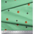 thumbnail image 1 of Soimoi Green Crepe Silk Fabric Butidar Jamdani Decor Fabric Printed Yard 42 Inch Wide, 1 of 2