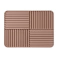 thumbnail image 2 of Plato de silicona Mat de secos Mat de drenadora Tapa de corte seco rápido Almohadilla sin deslizamiento para tazones de vajillas Café de comedor del Rojo marrón, 2 of 8