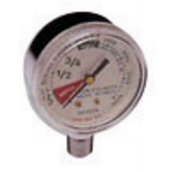 Victor 1424-0046 2.5 in. 400 Psig Brass Regulator Gauge
