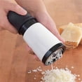 thumbnail image 4 of 1x Home Kitchen Cheese Grater,Handheld Rotary Cheese Graters For Hard Parmesan Or Soft Cheddar Cheese,Ginger,Butter,Cheese Shredder,Heavy-Duty Fast Cutting Kitchen Grater Vegetable Slicer,White, 4 of 8