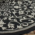 thumbnail image 2 of Safavieh Courtyard Black Indoor Outdoor Rug - Round 7'10", 2 of 5