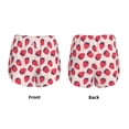 thumbnail image 4 of Disketp Strawberry Print Women's Shorts Workout Shorts for Athletic Gym Running Shorts with Phone Pockets Large, 4 of 8