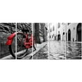 thumbnail image 2 of Design Art Retro Vintage Red Bike Cityscape Photo Canvas Art Print, 2 of 2