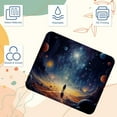 thumbnail image 3 of Galactic Space 8.3x9.8 Inch Square Non-Slip Rubber Bottom Mouse Pad, Desk Pad, Desk Mat - Printed Design for Office and Gaming, 3 of 6