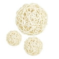 thumbnail image 2 of GUOOL 3Pcs Natural Round Wicker Rattan Balls - Decorative Orbs Crafts DIY Wedding Decoration, Christmas Tree, House Ornaments, Vase Filler , 6cm7cm10cm, 2 of 5