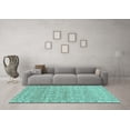 thumbnail image 3 of Ahgly Company Indoor Rectangle Abstract Light Blue Modern Area Rugs, 4' x 6', 3 of 4