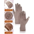 thumbnail image 4 of Guantes Patelai de invierno para enviar mensajes de texto con pantalla táctil para mujer, 3 pares, 4 of 7