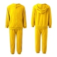 thumbnail image 4 of iiniim Baby Girls Tracksuit Set Long Sleeves Hooded Sweatshirt and Joggers Pants Yellow 10, 4 of 7