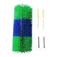 thumbnail image 1 of Cepillo rascador para ganado, cepillo para caballos resistente con 4 tornillos, rascador para ganado, rascador para animales para valla, jardín, verde y azul, 1 of 8
