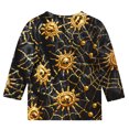 thumbnail image 5 of Xdegoge Girls Halloween Shirts Print Long Sleeve Watercolor Graphic Tees Crewneck Fall Casual Pullover Holiday Festival Clothes, 5 of 6