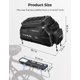 thumbnail image 5 of Bolsas para bicicletas KEMIMOTO, soporte trasero para bicicletas eléctricas, 40 L, con funda imperme, 5 of 6