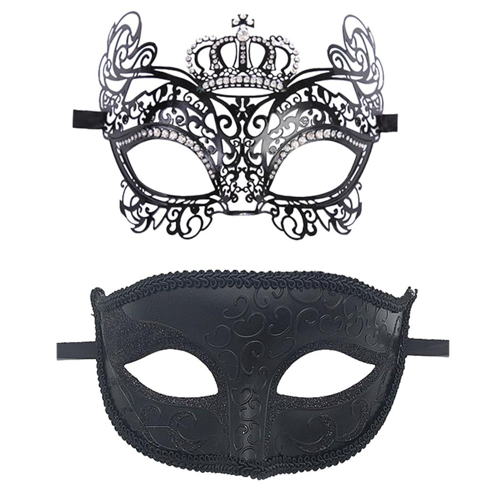 Couple Masquerade Ball Mask Pair Dance Prom Mardi Gras Carnival Costume Party 