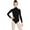 Black, variant on Capezio Long Sleeve Turtleneck Leotard w/ Snaps - Girls