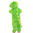 thumbnail image 5 of Meitianfacai Baby Winter Romper Toddler Dinosaur Dress Up Outfit Unisex Baby Toddler Flannel Hooded Jumpsuit,Green,Size:6-12 Months, 5 of 9