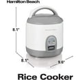 Hamilton Beach 37508 Programmable Rice Cooker, White