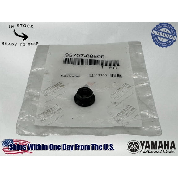 Yamaha Genuine OEM Authentic Flange Nut 95707-08500-00-00