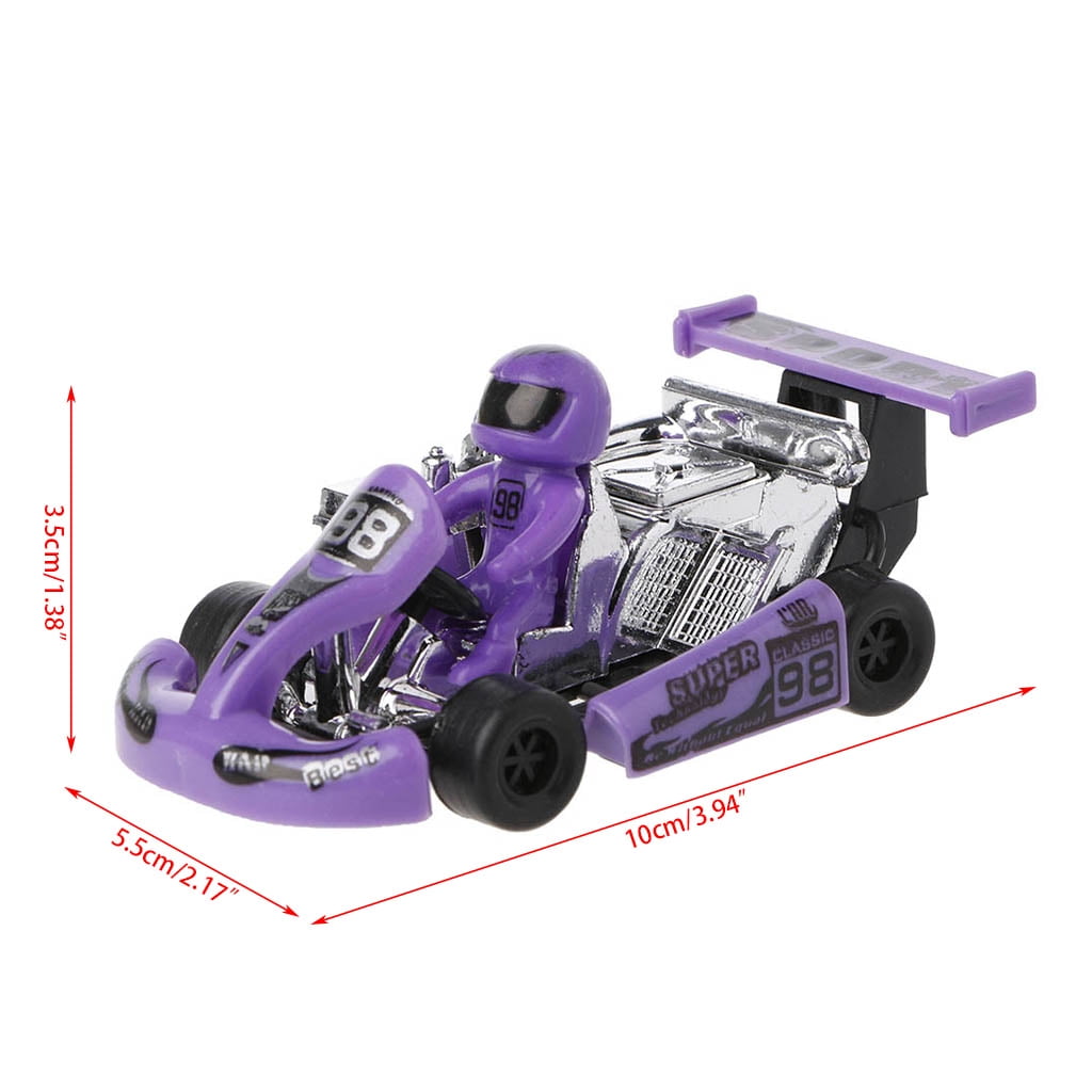 Alloy car model Go-Kart racing game sport vehicle plastic motor pull back toy 