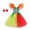 Yellow, variant on Kids Girl Halloween Costume Set Tulles Dress Ruffle Sleeve Color Tutus Dress with Hairpin Toddler Halloween Cosplay Party Outfit 10-12Y
