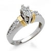 3/4 Carat Marquise-Cut Diamond Engagement Ring in 14kt White Gold -- IGI Certified