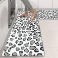 thumbnail image 2 of Kitchen Rugs Sets Of 2,White and Gray Of Leopard Print Anti Fatigue Kitchen Mat Rugs Non Slip Washable,Decorative Kitchen Floor Mats for Kitchen,Sink,Laundry,17"X47", 2 of 5