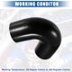thumbnail image 5 of 64 mm 2,52 "ID 135 grados codo silicona reductor manguera tubo curva Turbo agua Intercooler negro, 5 of 6