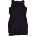 thumbnail image 2 of American Living Womens Mesh Popover A-line Dress, Purple, 8, 2 of 2