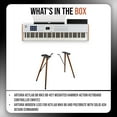 thumbnail image 7 of Arturia KeyLab 88 mk3 88-Key Weighted Hammer-Action Keyboard Controller (White) Bundle with Cinnamon Wooden Legs with Solid Ash Design (2 Items), 7 of 7