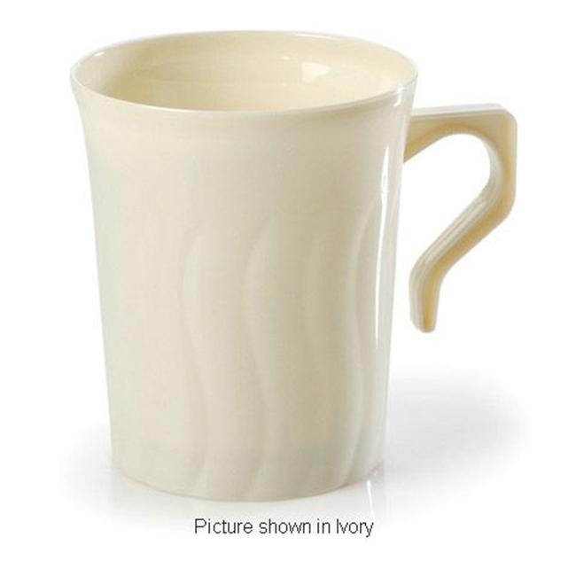 Fineline Settings 208-WH Flairware 8 oz White Coffee Mug Fineline Settings 208-WH Flairware 8 oz White Coffee Mug