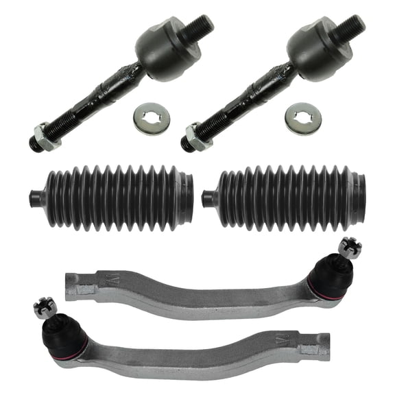 TRQ Tie Rods & Bellows Kit Fits 1998-2002 Honda Accord PSA45717