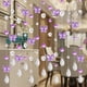 thumbnail image 1 of Cortina de cuentas de cristal con forma de mariposa de 32 cortes, cortina de puerta, cortina de cuentas de partición, cortina de cristal terminada, 1 of 2