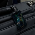 thumbnail image 4 of Aquaman Movie Atlantis Logo Rectangle Leather Luggage Card Suitcase Carry-On ID Tag, 4 of 8