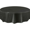 Way to Celebrate Round Plastic Tablecover, Black