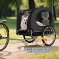 thumbnail image 6 of CazToi Large Dog Bike Trailer 88Lbs Capacity 16in Air Tires Foldable Design, 6 of 8