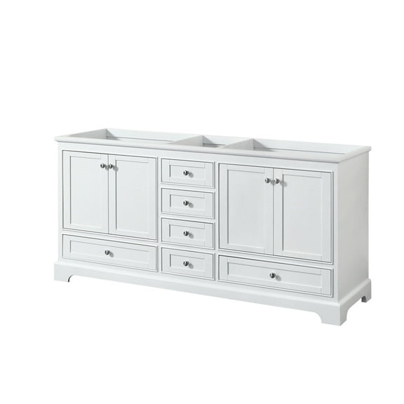 Wyndham Collection Wcs202072dcxsxxmxx Deborah 71" Double Free Standing Wood Vanity Cabinet