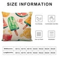 thumbnail image 5 of Creowell  Summer Pillow Cover,Hello Summer Ice Cream Decor Popsicle Farmhouse Seasonal Pillow Case Decorations for Home Sofa Couch 12x12in, 5 of 5
