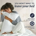 thumbnail image 5 of Bed Pillows Standard/Queen Size Set of 2 - Original Soft Down Alternative Pillow for Sleeping - Soft Support for Back, Stomach or Side Sleepers, 5 of 7