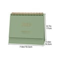 thumbnail image 3 of 2025 Small Desk Calendar - Standing Flip Desktop Calendar, Stylish and Portable, Multi-functional Use as Notepad & Message Board, Perfect for Home Office Decor,Four Color Options Available Green, 3 of 9