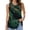 Army Green-07, variant on STETMN Summer Loose Tank Top for Women Beachwear Boho Print Ruched Tee Sleeveless Casual Tunic Tops