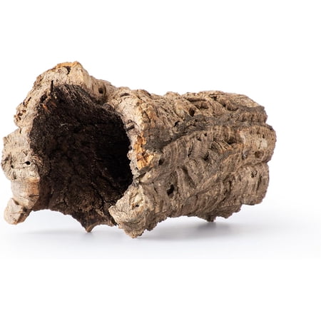Galápagos (05505) Natural Cork Bark for Reptiles – Ideal for Bearded Dragons, Snakes, and Geckos – Climbing Accessory for Terrariums, Turtle Tanks, and Bird Cages, Tube 7” – 9”, Natural