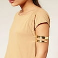 thumbnail image 2 of Moda Mujer Punk Brazalete Brazalete Joyas Oro, 2 of 8