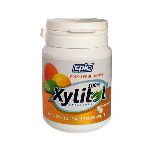 Epic Dental Mints Fruit Xylitol Bottle 180 ct