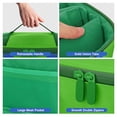 thumbnail image 5 of Carrying Case, Switch Case Travel，Portable Nylon Travel Case Storage Bag for Men, Green & Red & Black, 5 of 7